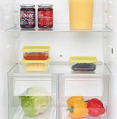 IKEA PRUTA Food Container, Transparent / Yellow 0.6L- 3Pack